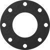Oil-Resistant Compressible Buna-N Pipe Gaskets with Bolt Holes