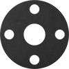 Oil-Resistant Compressible Buna-N Pipe Gaskets with Bolt Holes