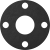 Oil-Resistant Compressible Buna-N Pipe Gaskets with Bolt Holes