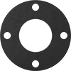 Oil-Resistant Compressible Buna-N Pipe Gaskets with Bolt Holes