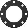 Oil-Resistant Compressible Buna-N Pipe Gaskets with Bolt Holes
