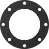 Oil-Resistant Compressible Buna-N Pipe Gaskets with Bolt Holes