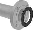 Image of ProductInUse. Front orientation. Pipe Gaskets. Water- and Steam-Resistant EPDM Pipe Gaskets.