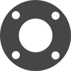 Water- and Steam-Resistant EPDM Pipe Gaskets with Bolt Holes