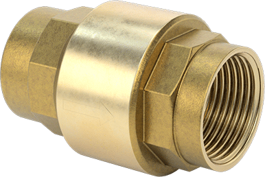 Image of Product. Back orientation. Heavy Duty Threaded Check Valve, for Drinking Water, 1 NPT Female.