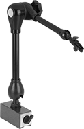 Image of Product. With Fine-Adjustment Clamp. Front orientation. Variance Indicator Holders. Jointed-Arm Magnetic-Base Variance Indicator Holders, Fine-Adjustment Clamp, Magnetic-Release Switch.