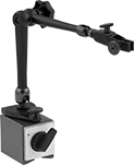 Image of Product. With Fine-Adjustment Clamp and Base. Front orientation. Variance Indicator Holders. Jointed-Arm Magnetic-Base Variance Indicator Holders, Fine-Adjustment Base, Fine-Adjustment Clamp, Magnetic-Release Switch.