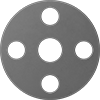 High-Temperature Silicone Rubber Pipe Gaskets with Bolt Holes
