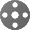 High-Temperature Silicone Rubber Pipe Gaskets with Bolt Holes