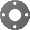 High-Temperature Silicone Rubber Pipe Gaskets with Bolt Holes