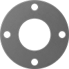 High-Temperature Silicone Rubber Pipe Gaskets with Bolt Holes