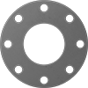 High-Temperature Silicone Rubber Pipe Gaskets with Bolt Holes