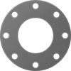 High-Temperature Silicone Rubber Pipe Gaskets with Bolt Holes
