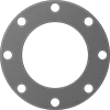 High-Temperature Silicone Rubber Pipe Gaskets with Bolt Holes