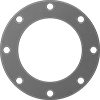 High-Temperature Silicone Rubber Pipe Gaskets with Bolt Holes