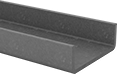 Image of Product. Front orientation. Fiberglass. Arc-Resistant GPO3 Fiberglass U-Channels.
