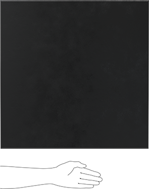 Image of Product. Side1 orientation. Contains SizingReference. Gasket Material, Oil-Resistant Compressible Buna-N, 24" x 24" Sheet, 1/8" Thick.