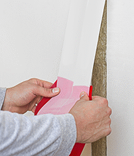 Image of ProductInUse. Front orientation. Fire Stops. Fire-Stop Tape.