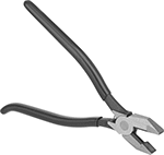 Image of Product. Right Handed. Front orientation. Wire-Gripping Pliers. Rebar Tie Wire-Gripping Pliers, Flat Jaws and Cushion Grip, Right Handed.