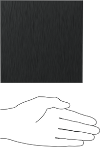 Image of Product. Side1 orientation. Contains SizingReference. Flame-Retardant Garolite G-10/FR4 Sheet, Multipurpose, 6" x 6", 5/16" Thick, Black.