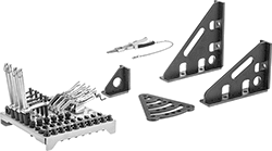 Image of Product. 65-Piece Kit with Metal Tray. Front orientation. Fixture Kits. Setup and Fixture Clamp Kits for Welding, Metal Tray.