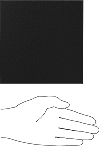 Image of Product. Side1 orientation. Contains SizingReference. Wear-Resistant Black Nylon Sheet, 6" x 6" x 2-1/2".
