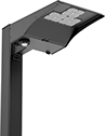 Image of Product. Front orientation. ZoomedIn view. Light Poles. Easy-Install Pole-Top Floodlights with Pole, 1 Head.