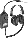Image of Product. Shown with Extension Probe Attached. Front orientation. Stethoscopes. Noise-Filtering Stethoscopes , Dial Display.