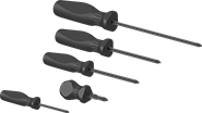 Image of Product. Front orientation. Screwdrivers. Screwdriver Sets, Plain Grip.