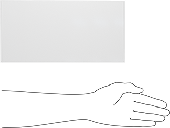 Image of Product. Side1 orientation. Contains SizingReference. Clear Scratch- and UV-Resistant Cast Acrylic Sheet, 6" x 12" x 2-1/2".