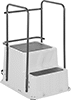 Rolling Step Stools with Handrail