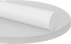 Image of Product. Front orientation. Plastic. Ultra-Low-Friction UHMW Polyethylene Rods.