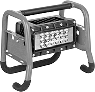 Image of Product. Front orientation. Portable Work Lights. Stackable Cordless Freestanding Portable Floodlights.