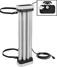 Image of Product. Front orientation. Contains Inset. Portable Work Lights. Plug-In Tubular Portable Work Lights, Style B.