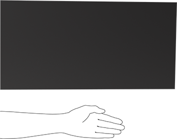 Image of Product. Side1 orientation. Contains SizingReference. Black Delrin® Acetal Resin Sheet, 1/4" Thick, 12" Wide x 24" Length.