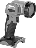 Image of Product. Front orientation. Portable Work Lights. Cordless Portable Work Lights for Milwaukee Rechargeable Batteries, Style C.