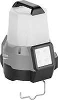 Image of Product. Front orientation. Portable Work Lights. Cordless Freestanding Portable Floodlights for Milwaukee Rechargeable Batteries, Style B.