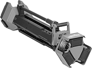 Image of Product. Style B (Shown Collapsed). Front orientation. Portable Work Lights. Cordless Adjustable-Height Portable Floodlights for Milwaukee Rechargeable Batteries, Style B.