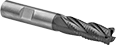 Image of Product. Front orientation. End Mills. Fast-Cut Roughing Carbide Square End Mills, 4 Flutes.