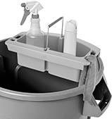 Image of ProductInUse. Front orientation. Contains MultipleImages. Bottle Carriers. Cleaning Caddies .