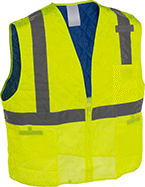 Image of Product. Front orientation. Vests. High-Visibility Cooling Vests, Style A.