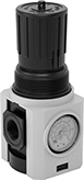 Image of Product. Front orientation. Compressed Air Regulators. Norgren Modular Compressed Air Regulators, Pressure-Adjustment Knob.