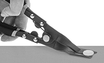 Image of ProductInUse. Front orientation. Rivet Tools. Removal Tools for Push-In Rivets, Sold Individually, Prying.