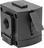 Image of Product. Front orientation. Safety Lockout Valves. Safety Lockout Valves for ARO Modular Compressed Air Filter/Regulator/Lubricators (FRLs).