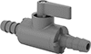 Plastic On/Off Valves with Barbed Fittings for Drinking Water