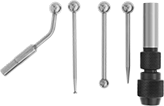 Image of Product. Front orientation. Machine Tool Indicator Contact Points. Starrett Swiveling Machine Tool Indicator Tip Sets.