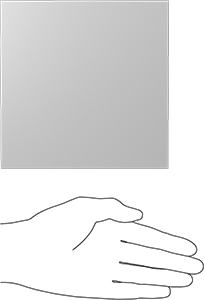 Image of Product. Side1 orientation. Contains SizingReference. Glass-Filled Chemical-Resistant Slippery PTFE Sheet, 6" x 6" x 1/32".