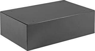 Image of Product. Front orientation. 6" High Base for 21" Wide x 13" Deep Small-Parts Cabinet with Ball Bearing Slides.