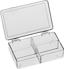 Image of Product. Front orientation. Organizer Boxes. Compartmented Organizer Boxes, Style C.