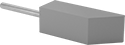 Image of Product. Front orientation. Polishing Bobs. No-Mess Polishing Bobs for Reciprocating Polishers, Rectangle with Bevel Tip.